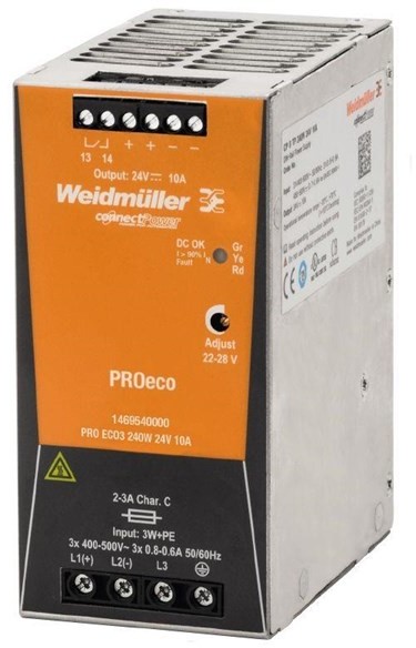 Weidmuller Pro eco3 240w 24v 10a 1469540000