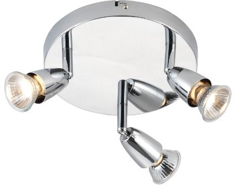 Saxby 43279  Amalfi Triple Halogen Spotlight  Chrome Plate 43279