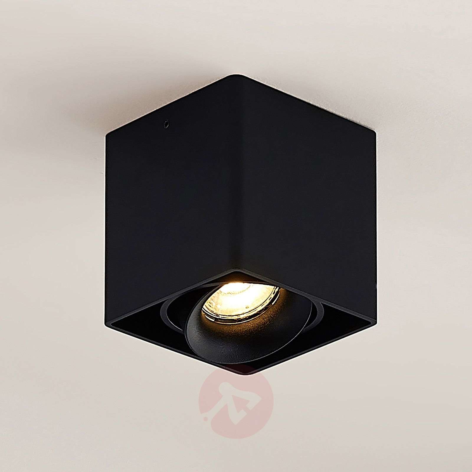 Arcchio Arcchio Kubika downlight GU10, 1-pkt., czarny