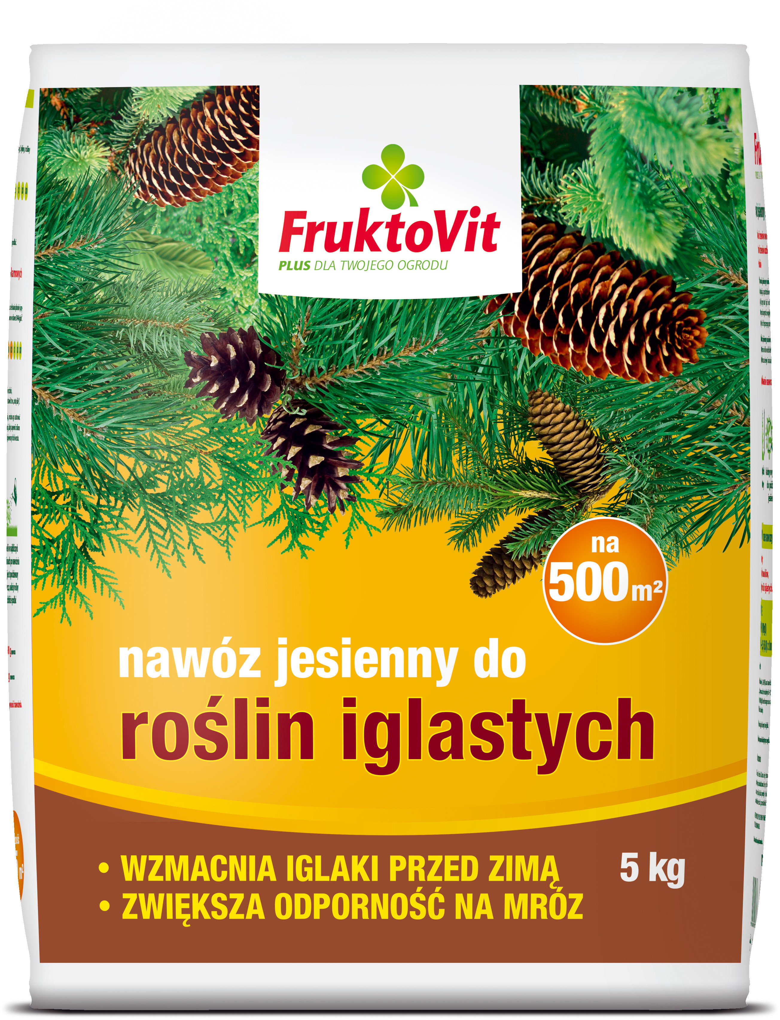 Fruktovit Plus Nawóz jesienny granulowany do roślin iglastych worek 5 kg