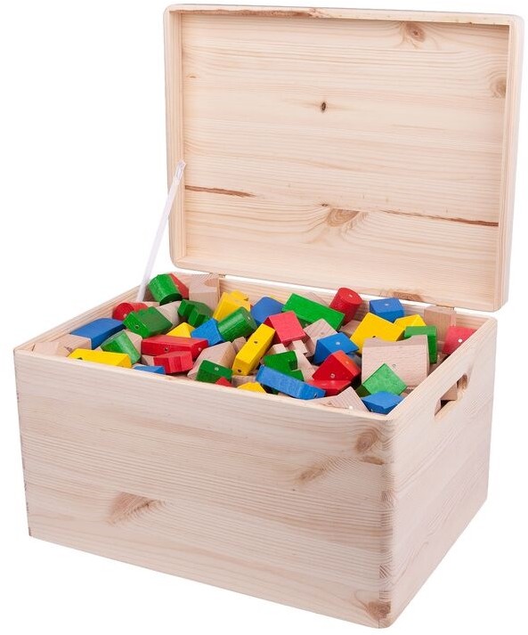 Kooglo Zestaw drewnianych klocków magnetycznych Giga Color