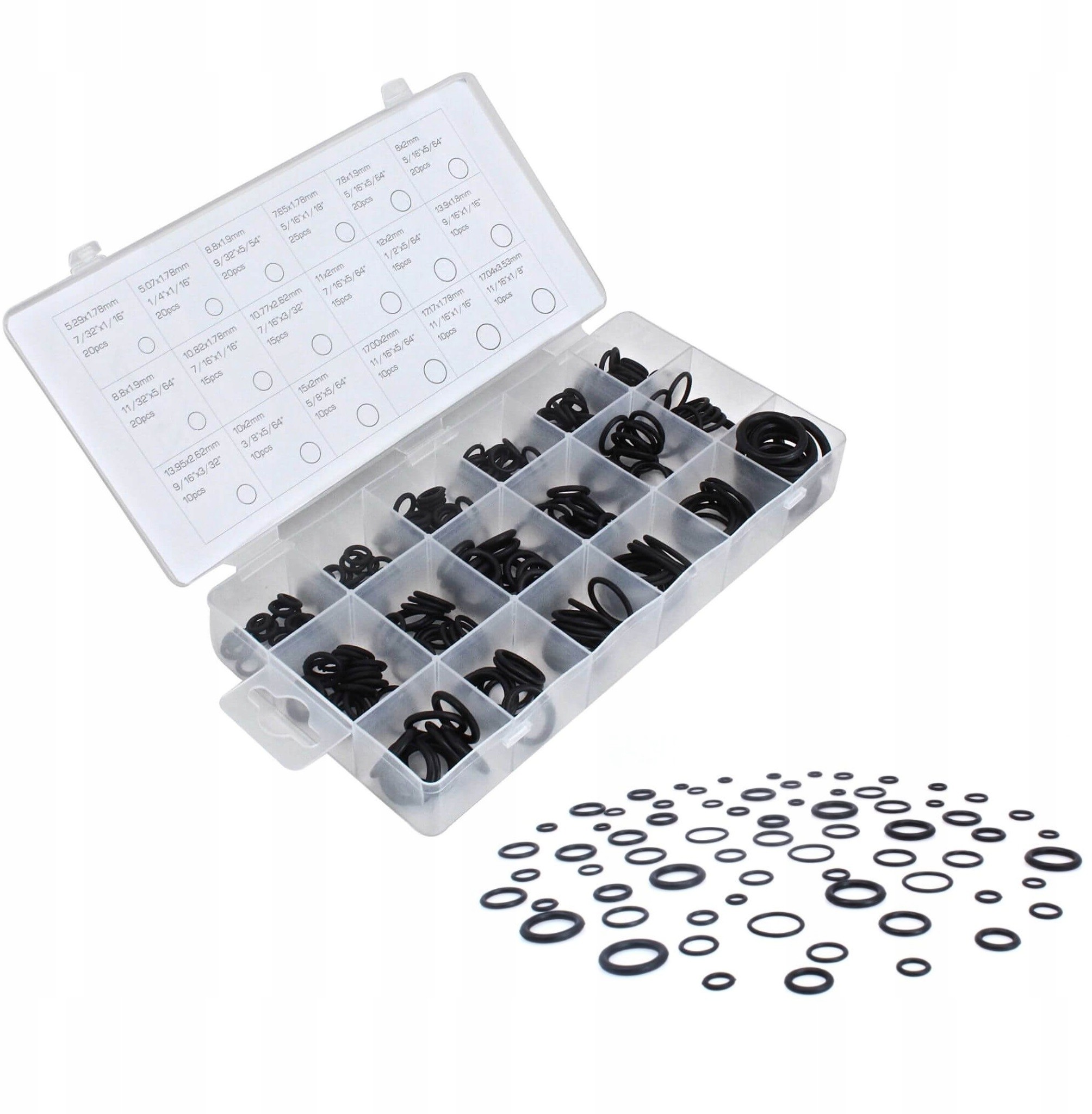 Uszczelki oringi gumowe olejoodporne 275szt Nbr