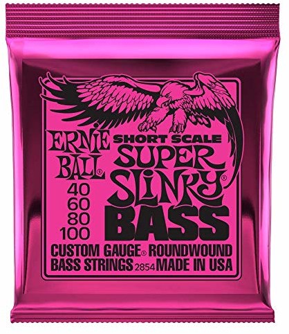 Ernie Ball Super Slinky Nickel Round Short Scale Struny basowe - 40-100 Gauge P02854