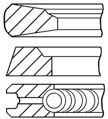 GOETZE Zestaw pierścieni tłoka 08-143600-00