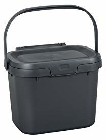 Addis , kompostownik na odpady spożywcze do kuchni, plastik, metaliczny srebrny, Compost Caddy