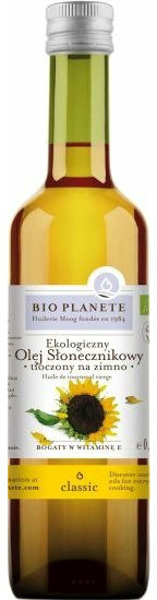 Bio Planete Olej Słonecznikowy Tłoczony Na Zimno 500ml