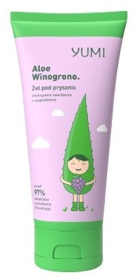 YUMI YUMI aloesowy żel pod prysznic Aloe Winogrono 200 ml Winogrono | SZYBKA WYSYŁKA!