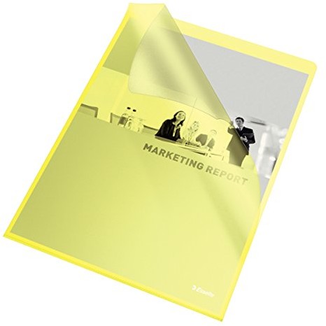 Esselte Copy Safe plastikowa koszulka na dokumenty Cut Flush (DIN A4), 100 sztuk żółte 54842