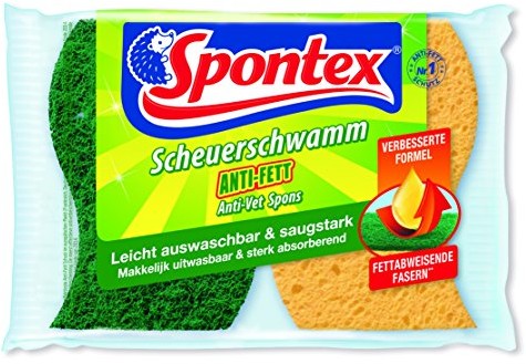 Spontex ściereczka do czyszczenia Anti-tłuszczu, 2er Pack zmywalny i chłonna-(16 X 2 szt.) 19321024