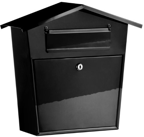 Premier Housewares Premier housewares skrzynka na listy 37 x 38 x 14 cm czarna 1700016