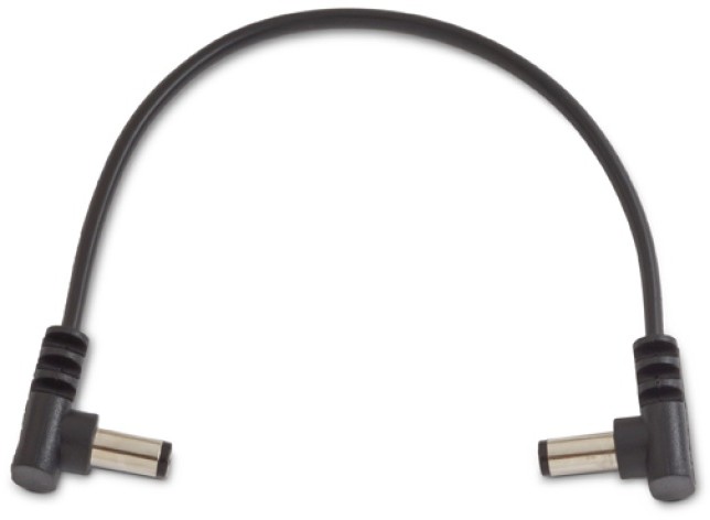 RockGear by Warwick RockBoard Flat Power Cable - Black 15 cm