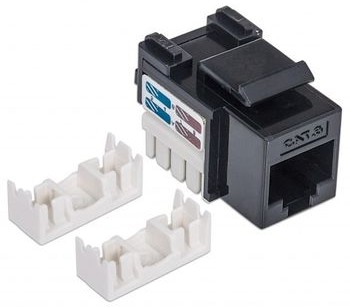 INTELLINET Moduł Keystone RJ45 UTP Kat6 Czarny