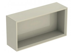 GEBERIT GEBERIT 502.322.JL.1 Szafka iCon prostokątna 45 cm x 23,3 cm x 13,2 cm Piaskowo-szary Lakierowany na wysoki połysk
