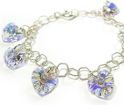 Swarovski Arande PROMOCJA Bransoletka Serca Srebro AB 1097404611