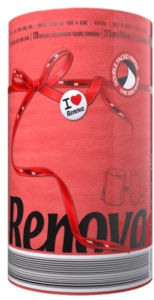 Renova Ręcznik papierowy RENOVA Red Label, czerwony, 1 szt.