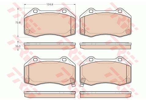 TRW Klocki hamulcowe - komplet GDB1979