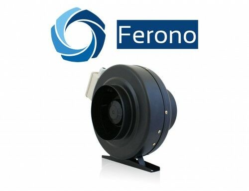 Ferono Wentylator kanałowy, promieniowy, metalowy 125mm, 390m3/h (FKM125)