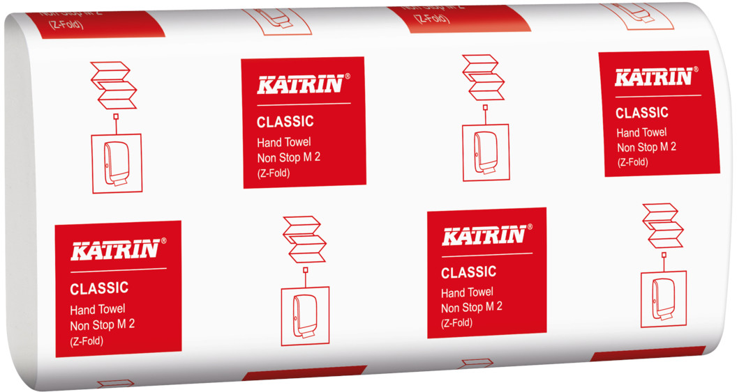 Katrin Ręczniki papierowe ZZ Classic Non Stop M2 2 warstwy 4000 szt biały makulatura