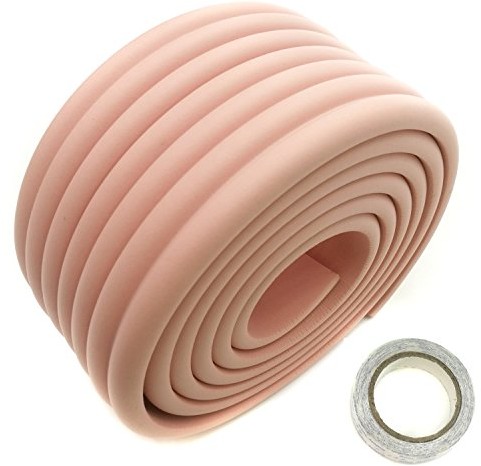 HIMRY HIMRY KXD7002-różowy, uniwersalny bufor, 8 mm x 80 mm x 2 m, miękka ochrona przed uderzeniami dla niemowląt i dzieci, poduszka z gąbki, bezpieczna dla dzieci, miękka ochrona przed uderzeniami, różowy KXD7002-pink