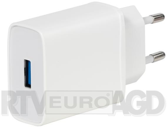 Vivanco Super Fast 18W QC 3.0 biały + kabel USB-C 60809