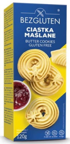 Bezgluten Ciastka Maślane bezglutenowe 120g -