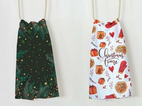 Darymex Komplet ścierek kuchennych 2 cz. 38x60 prezenty serduszka jodełka Christmas 2 MKO-2331549