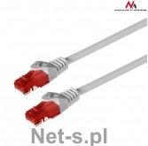 Maclean MCTV-300W Przewód kabel patchcord UTP cat6 wtyk-wtyk 0,5m biały