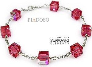 Swarovski Arande NOWE Bransoletka ROSE CUBE CHARM 1323517688