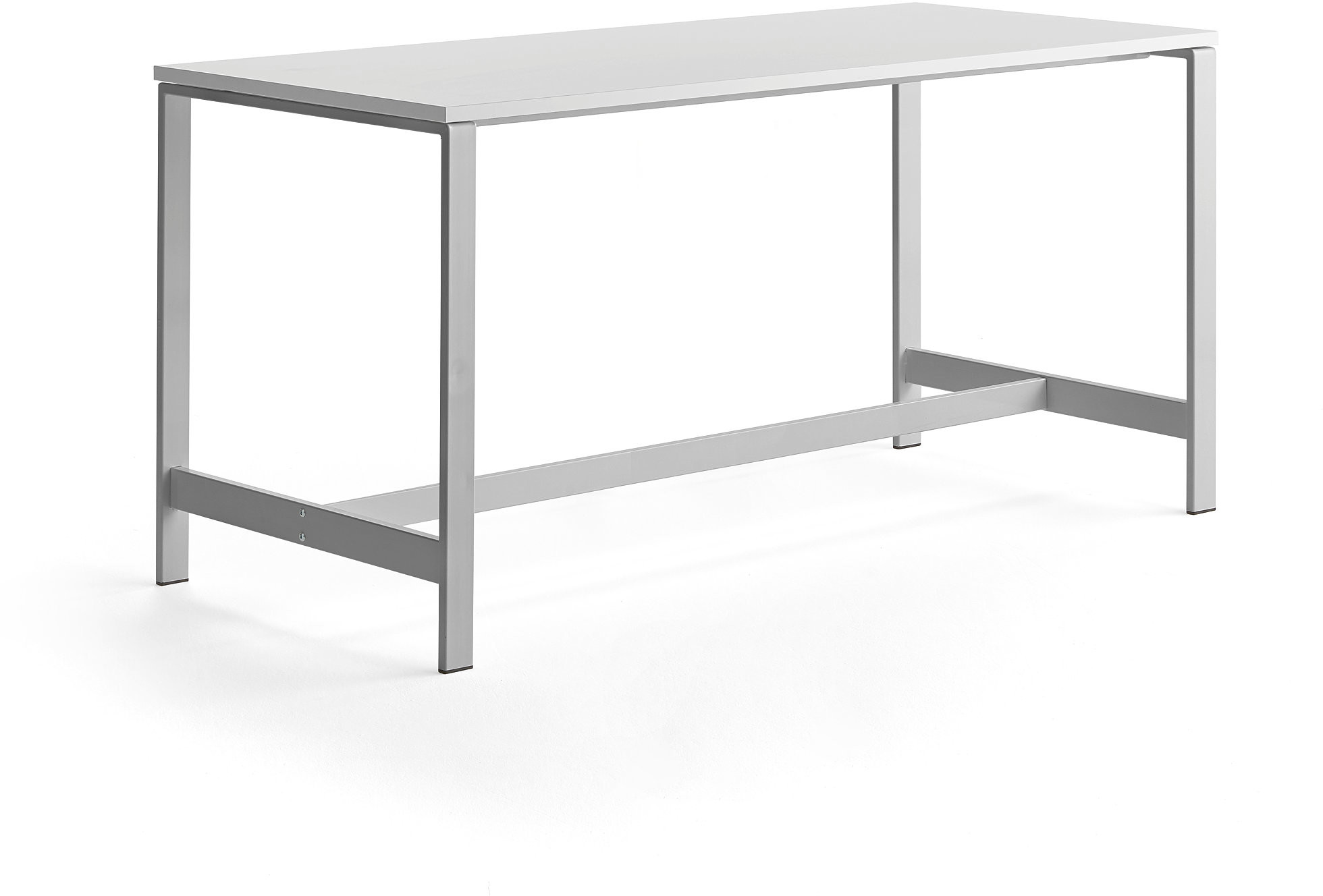 AJ Produkty Stół VARIOUS, 1800x800 mm, wysokość 900 mm, srebrny, biały