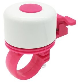 Generic Dzwonek rowerowy mini dong różowy 1 sztuka DZW042