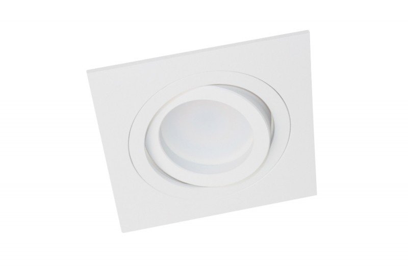 Light&More LM 710/1 WH OPRAWA HALOGENOWA LED WPUSZCZANA OCZKO REGULOWANA ALUMINIUM BIAŁA MR16 GU10 GU5,3 LM 710/1 WH