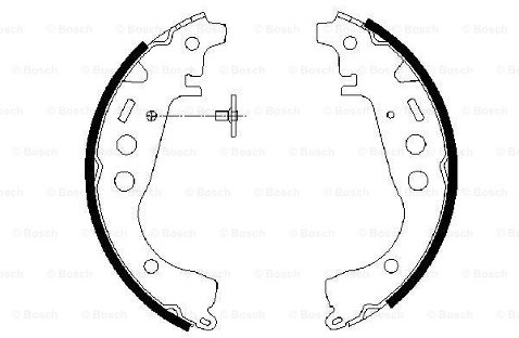 BOSCH Zestaw szczęk hamulcowych 0 986 487 589