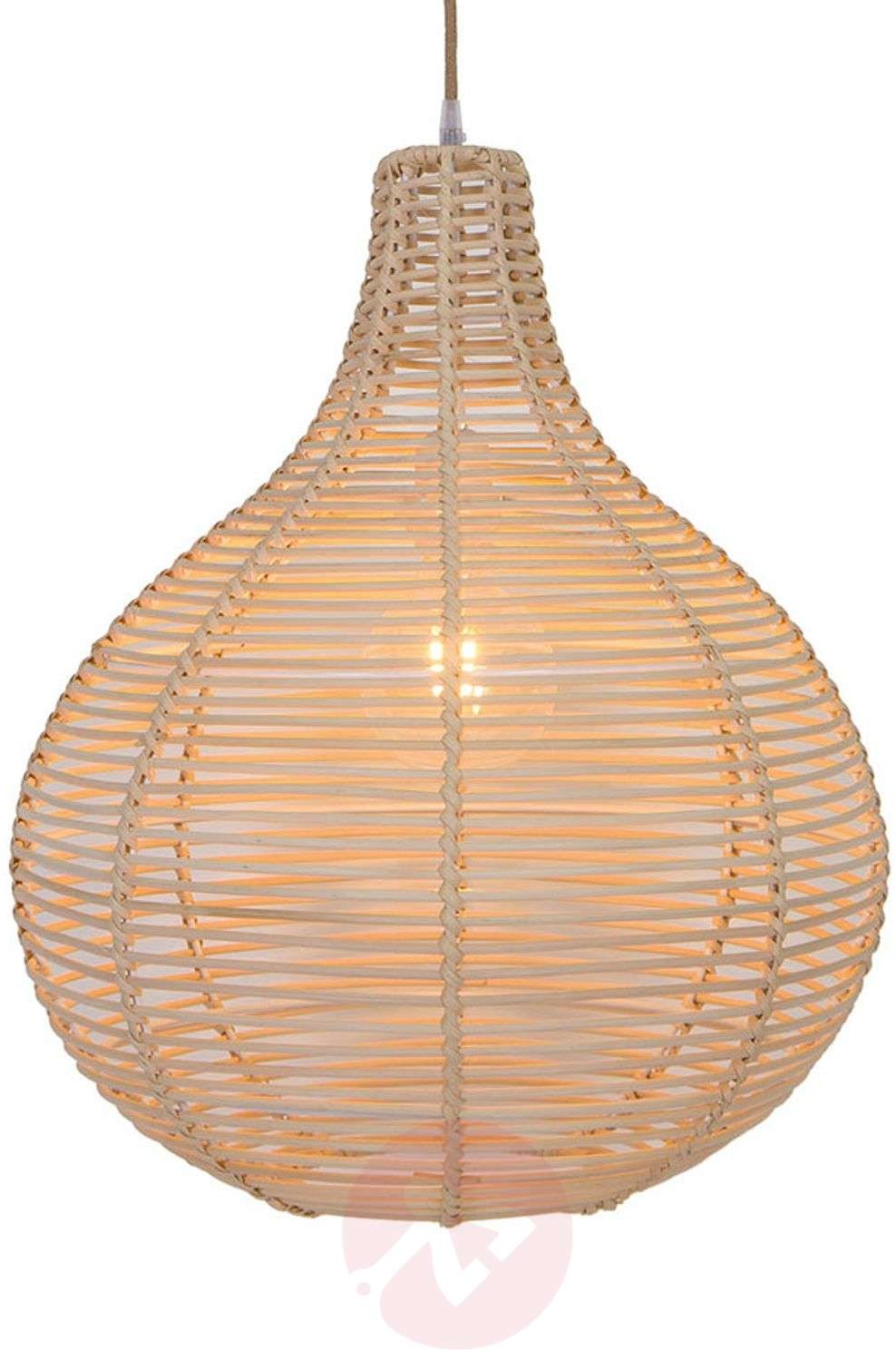 Viokef Lampa wisząca Bolita z drewna, 42 cm