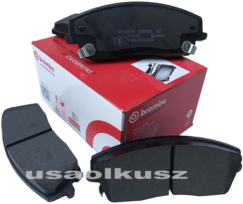 BREMBO Klocki hamulcowe przednie zacisk 1 tłok Lancia Thema 2011