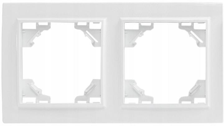 LEDart Quadra Podwójna Biała Pozioma Włącznik 2