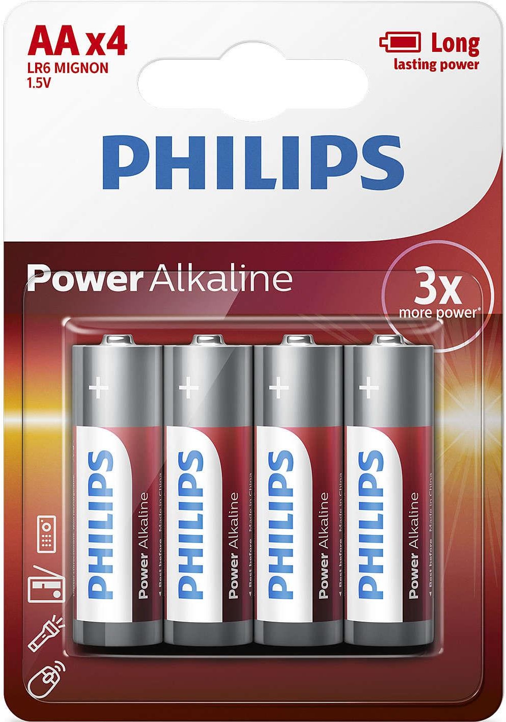 Philips LR6P4B/10 POWER ALAKLINE ( Technologia alkaliczna idealna do