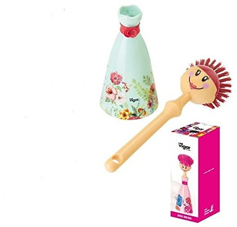 Vigar Dolls szczotka do płukania, tworzywo sztuczne, niebieski i różowy Dolls