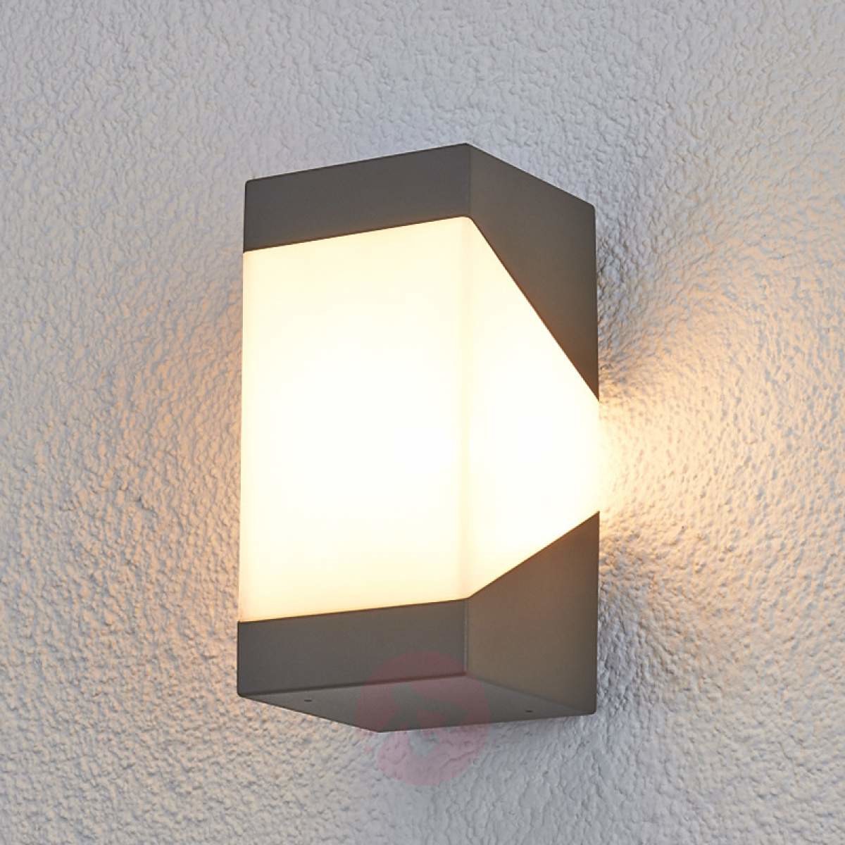 Lampenwelt Efektowna zewnętrzna lampa LED ścienna Kiran