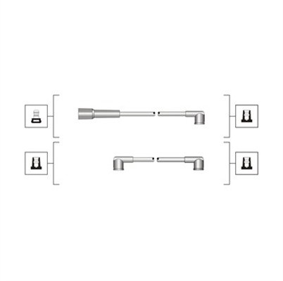 MAGNETI MARELLI Zestaw przewodów zapłonowych MAGNETI MARELLI 941319170088