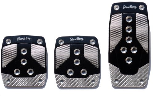 Simoni Racing simoni Racing 963/C cieni materiału węglowego Kit 3 pedały z prawdziwymi białymi dodatkowy czarny aluminium 963/C