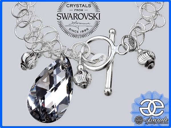 Swarovski Arande ozdobna bransoletka COMET SREBRO 700348