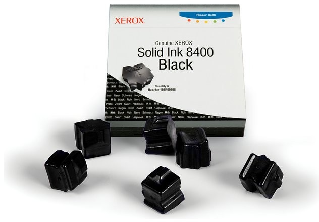 Xerox Wyprzedaż Oryginał Kostki barwiące do Phaser 8400 | 6 800 str | czarny black 108R00608_wyp