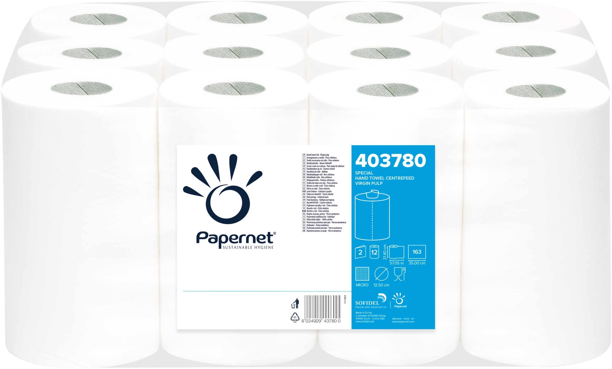 Ręcznik Extra Biały Papernet 403780 12rolek