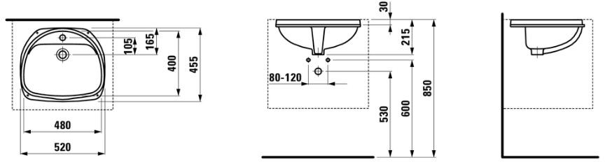 Laufen 52x45,5 H8112300000001