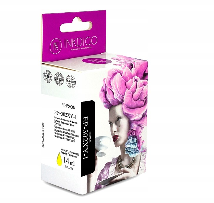 Tusz Inkdigo Epson 502 Yellow WF2860DWF WF2865DWF