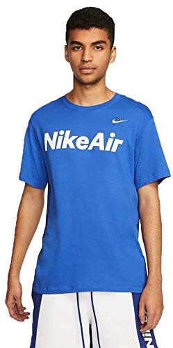 Nike M NSW AIR SS TEE T-shirt, Game royal/(biały), S CK2232