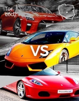 Jazda Lamborghini vs Ferrari vs Nissan  Tor Łódź P0002258