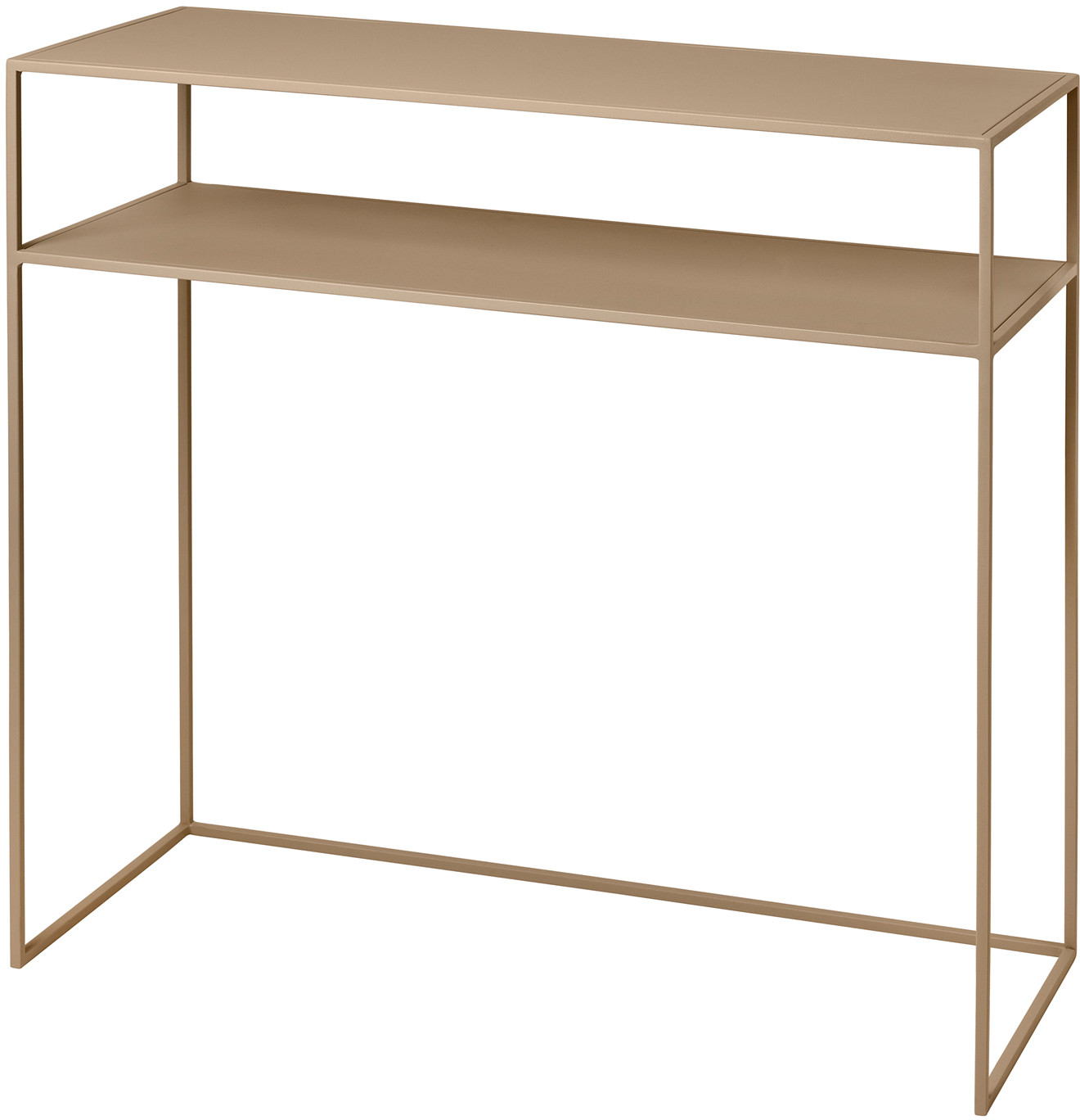 Blomus Stół wspornikowy z półką FERA beżowy