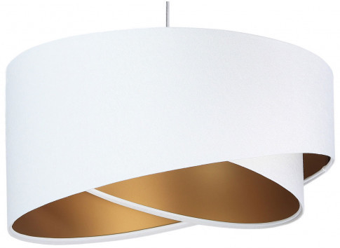 Biało-złota lampa wisząca nad stół W9-P87