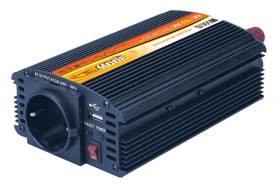 Power Inverter Solight 12V 300W kovový černý 12V + USB 500mA 221881)